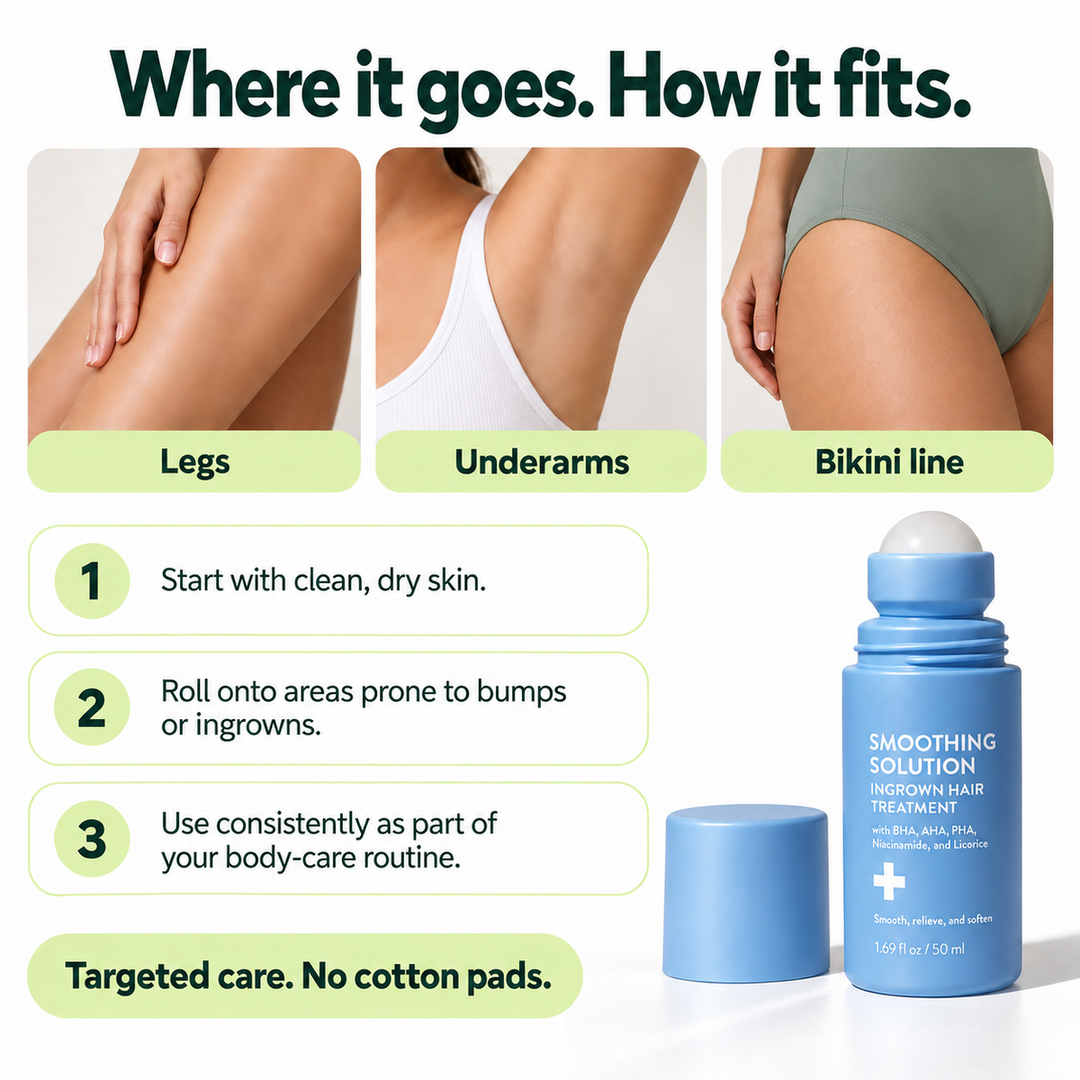Smoothing Solution — Ingrown Hair Roll-On