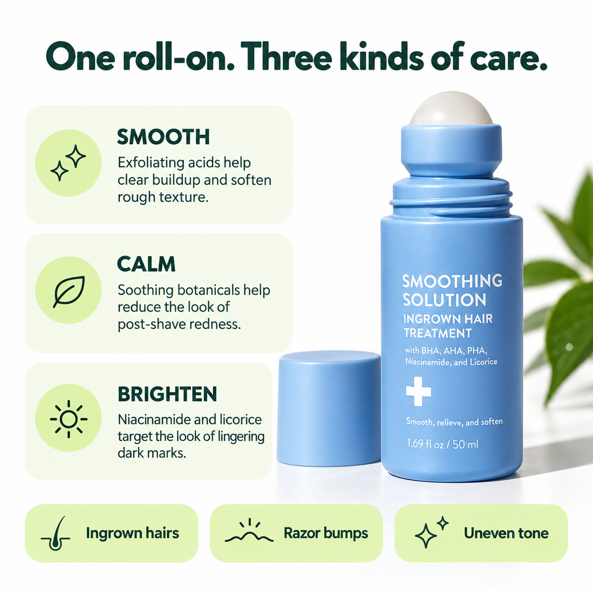 Smoothing Solution — Ingrown Hair Roll-On